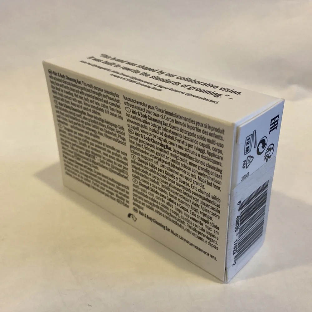 STMNT Statement Grooming Goods Hair & Body Cleansing Bar Soap Size 4.4oz NIB $15